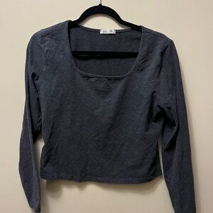 BDG Charcoal Long Sleeve Top